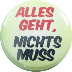 Alles geht - nichts muss button light green